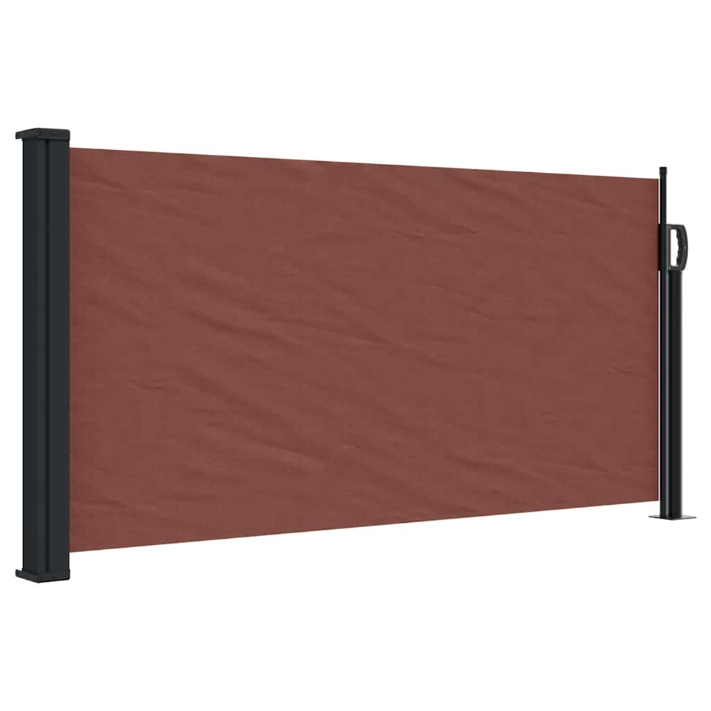 Vidaxx ausziehbarer Windschutz 100x500 cm braun