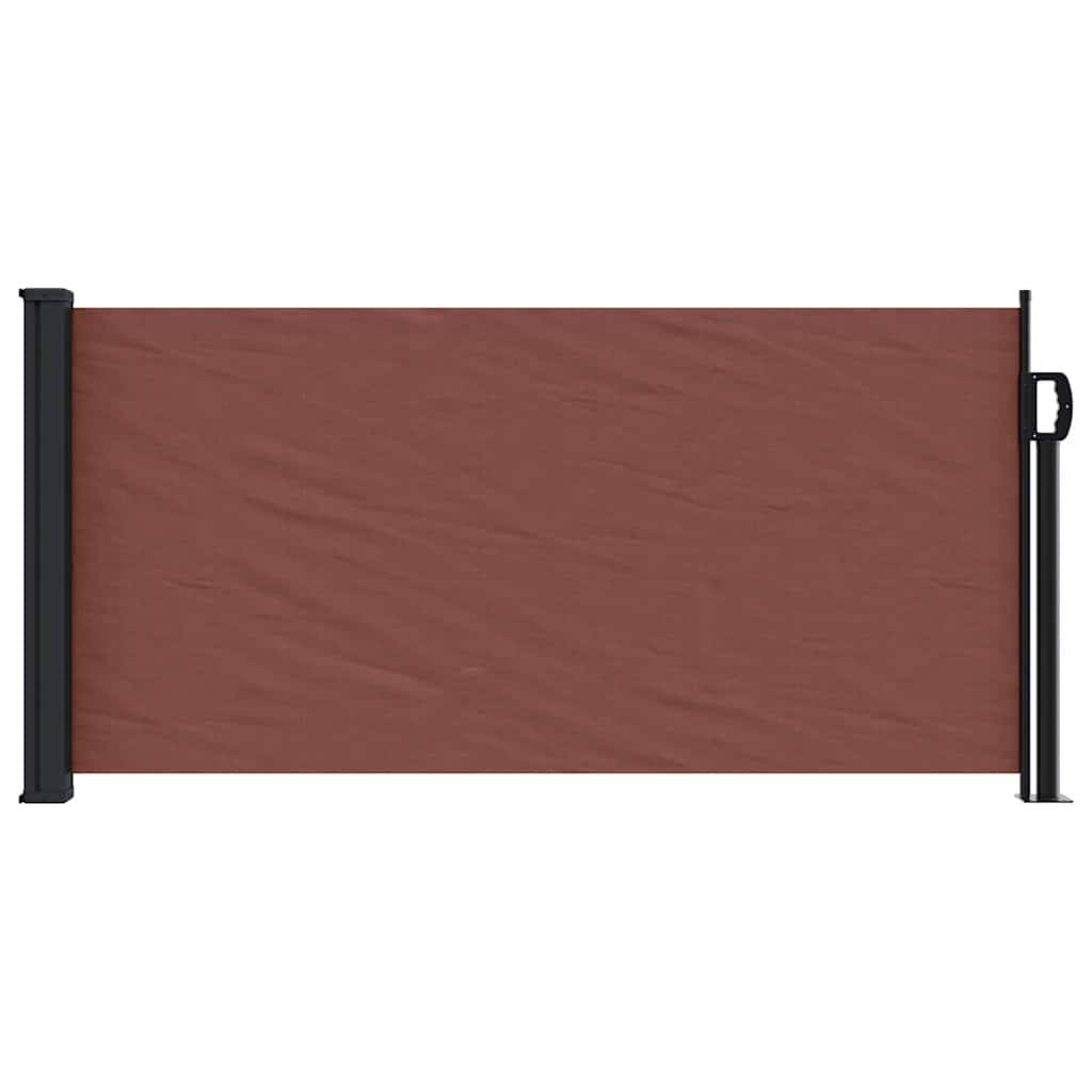 Vidaxx ausziehbarer Windschutz 100x500 cm braun