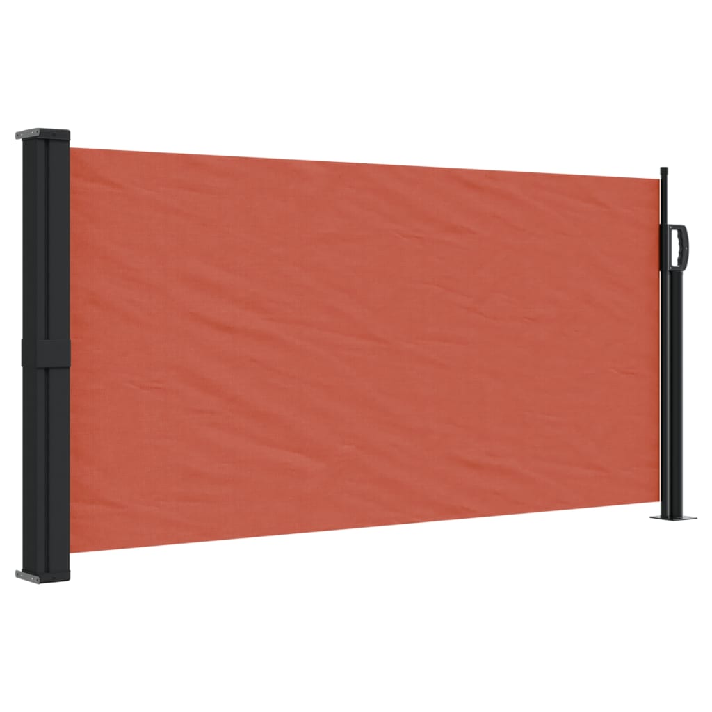 Vidaxx ausziehbarer Windschutz 100x500 cm Terrakotta