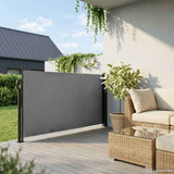 Vidaxx ausziehbare Seitenmarkise Anthrazit 100x500 cm
