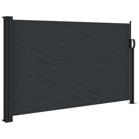 Vidaxx ausziehbarer Windschutz 120x500 cm schwarz