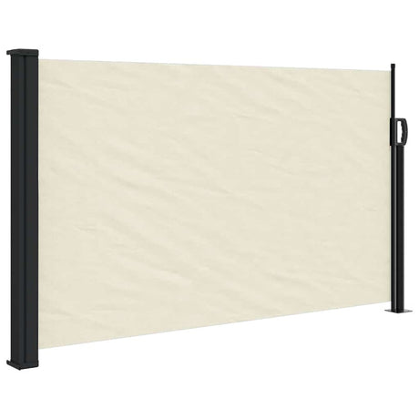 Vidaxx ausziehbarer Windschutz 120x500 cm cremefarben