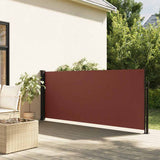 Vidaxx ausziehbarer Windschutz 120x500 cm braun