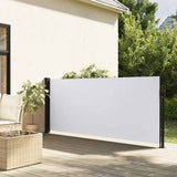 Vidaxx ausziehbarer Windschutz 120x500 cm weiß