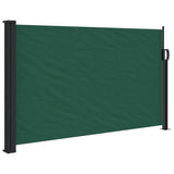 VidaXL Ausziehbarer Windschutz 120x500 cm dunkelgrün