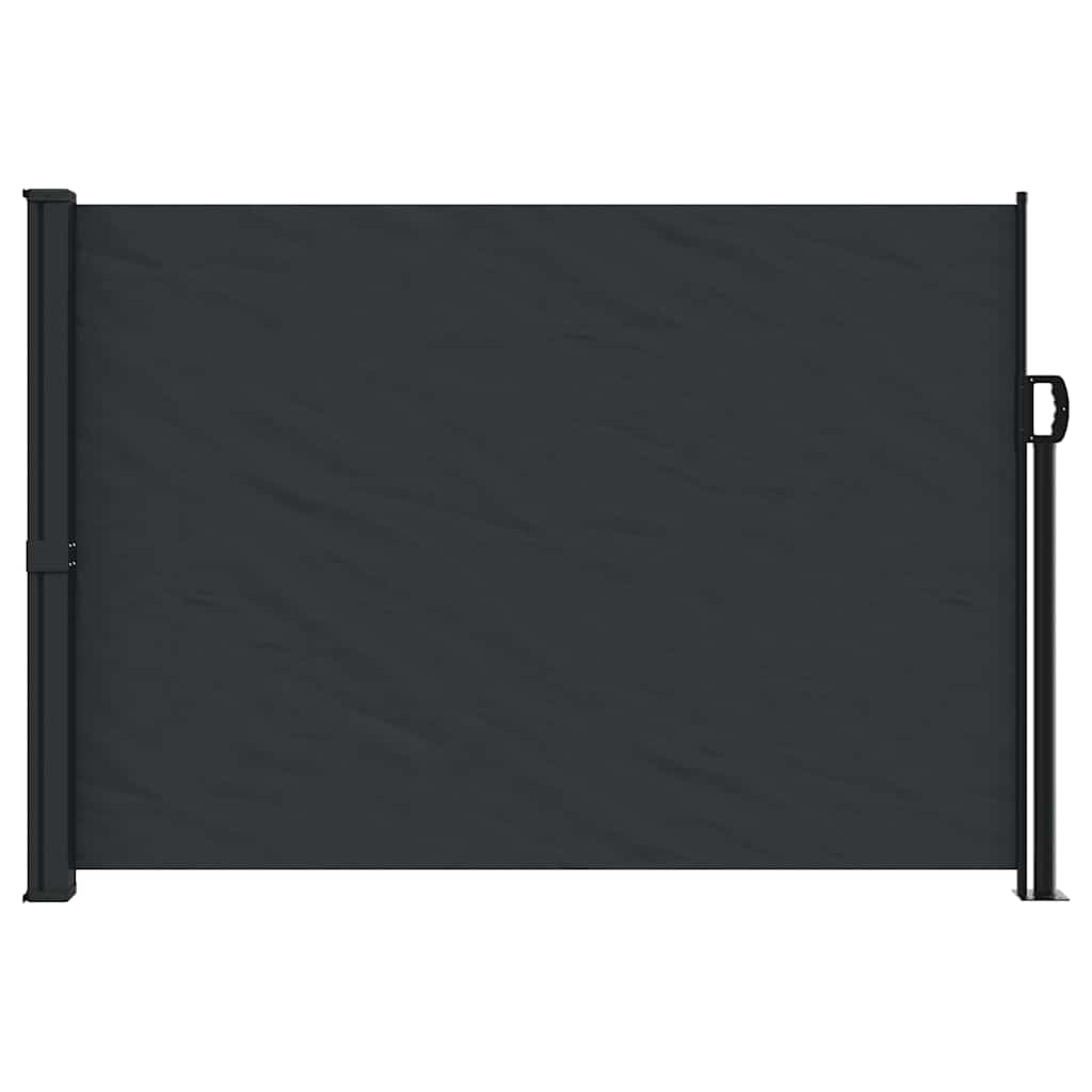 Vidaxx ausziehbarer Windschutz 140x500 cm schwarz