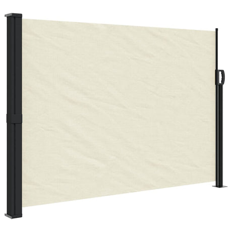 Vidaxx ausziehbarer Windschutz 140x500 cm cremefarben