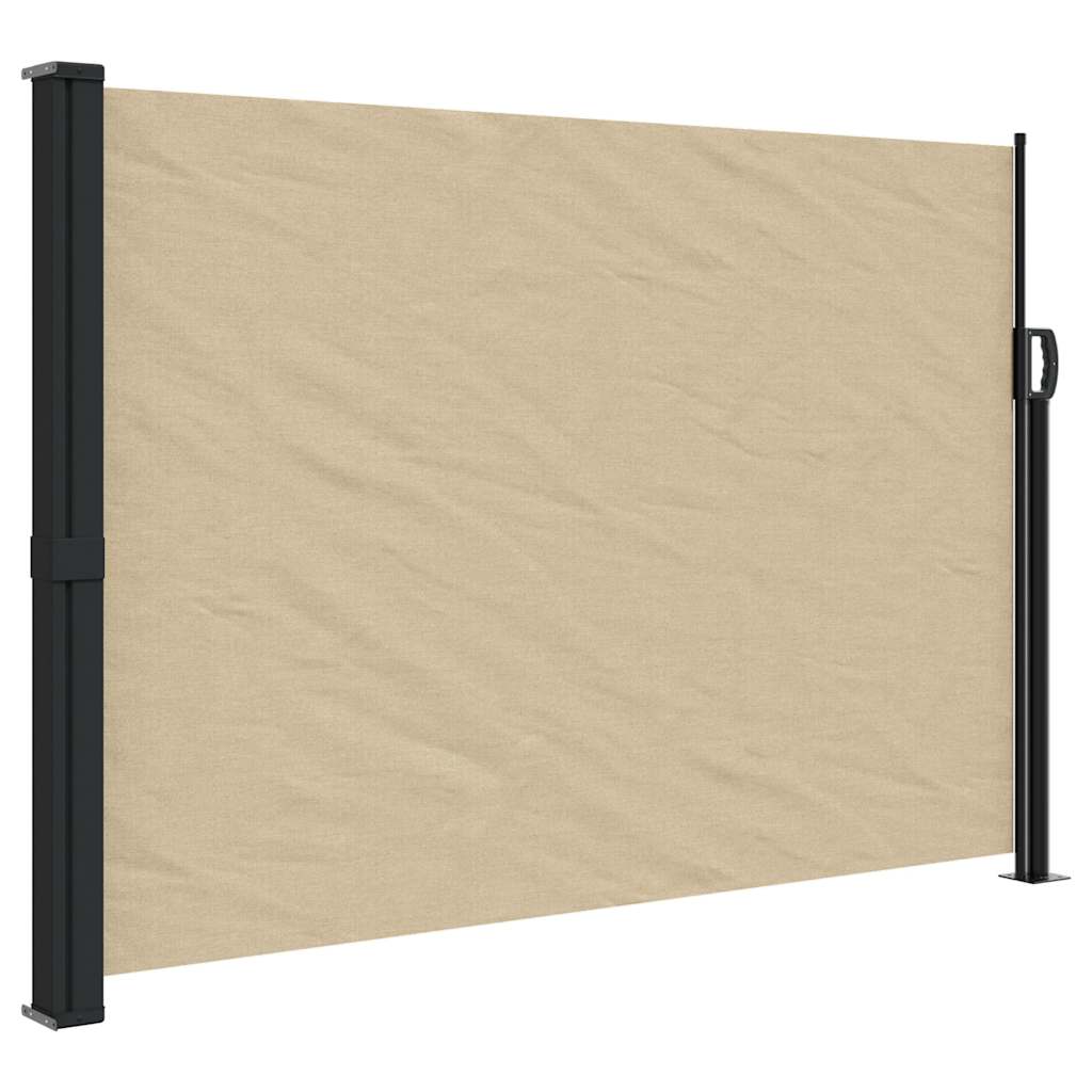 Vidaxx ausziehbarer Windschutz 140x500 cm beige