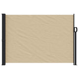 Vidaxx ausziehbarer Windschutz 140x500 cm beige
