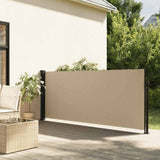 Vidaxx ausziehbarer Windschutz 140x500 cm beige