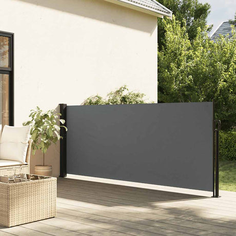 Vidaxx ausziehbare Seitenmarkise Anthrazit 140x500 cm