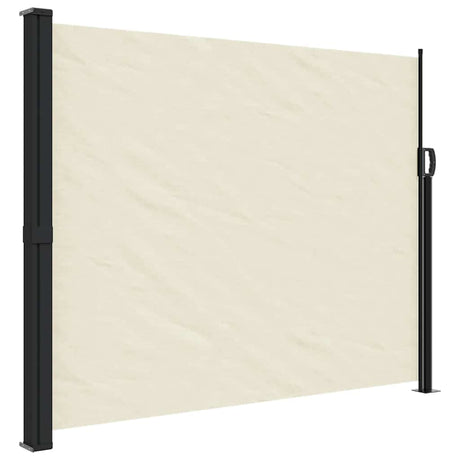 Vidaxx ausziehbarer Windschutz 160x500 cm cremefarben