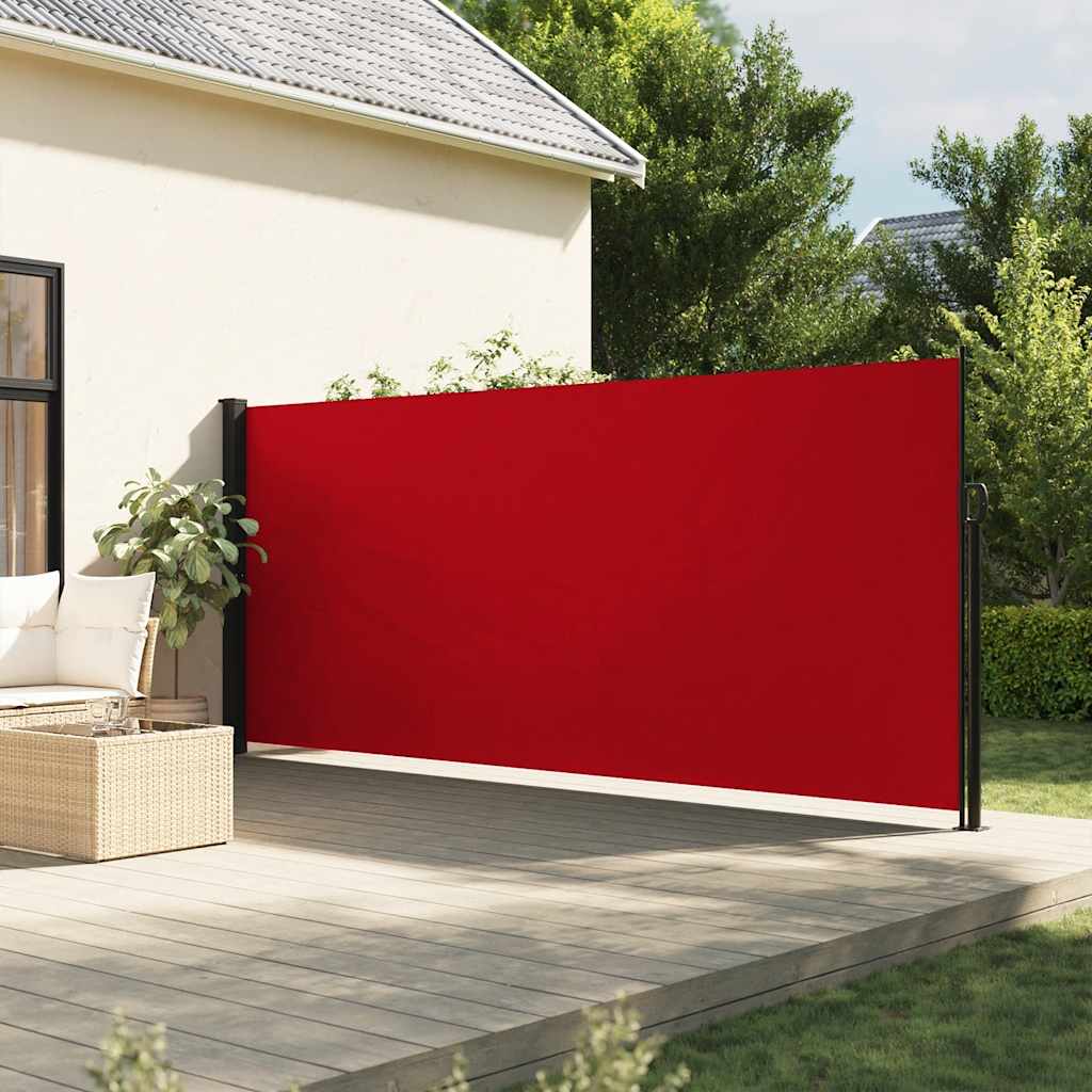 Vidaxx ausziehbarer Windschutz 160x500 cm rot