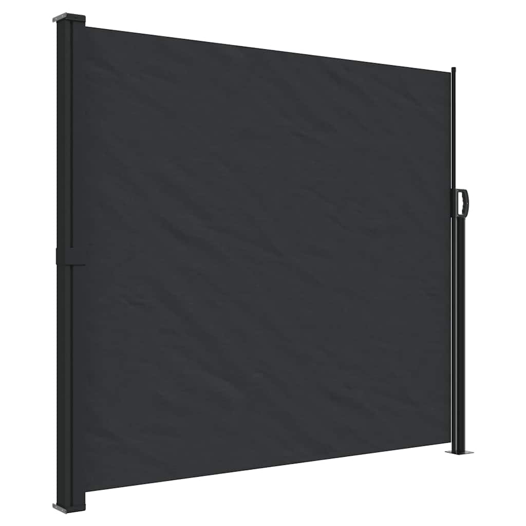 Vidaxx ausziehbarer Windschutz 180x500 cm schwarz