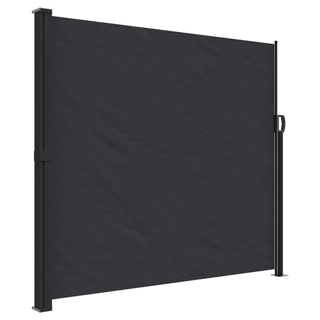Vidaxx ausziehbarer Windschutz 180x500 cm schwarz