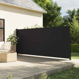 Vidaxx ausziehbarer Windschutz 180x500 cm schwarz