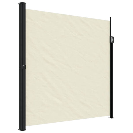 Vidaxx ausziehbarer Windschutz 200x500 cm cremefarben