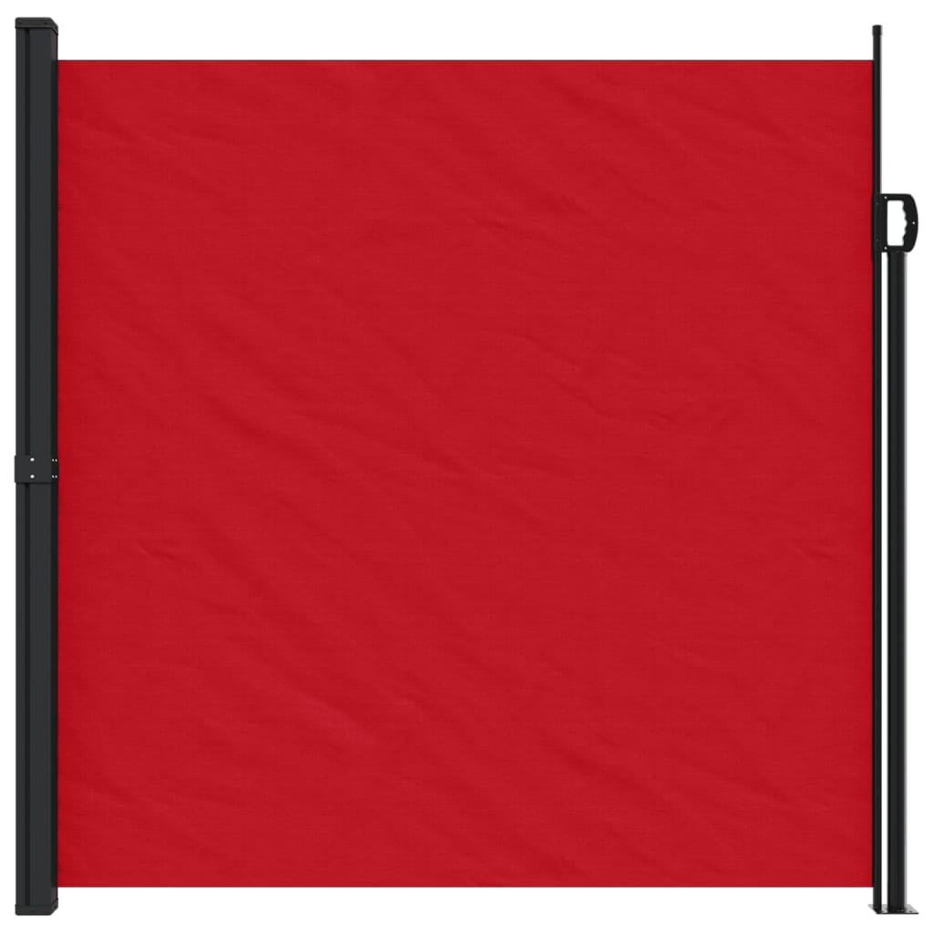 Vidaxx ausziehbarer Windschutz 200x500 cm rot
