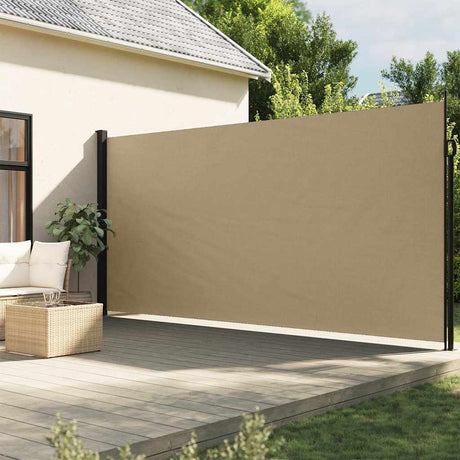 Vidaxl windscherm uittrekbaar 200x500 cm beige