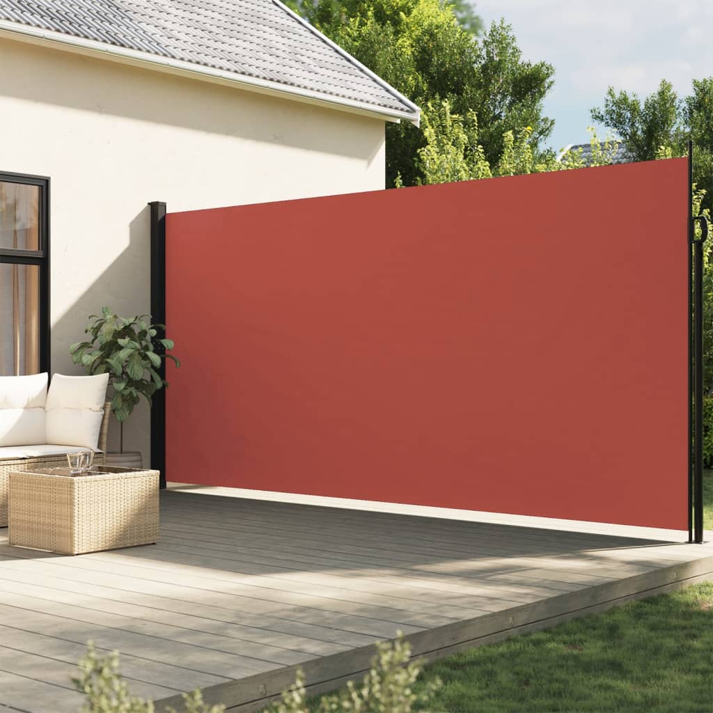 Vidaxx ausziehbarer Windschutz 200x500 cm Terrakotta