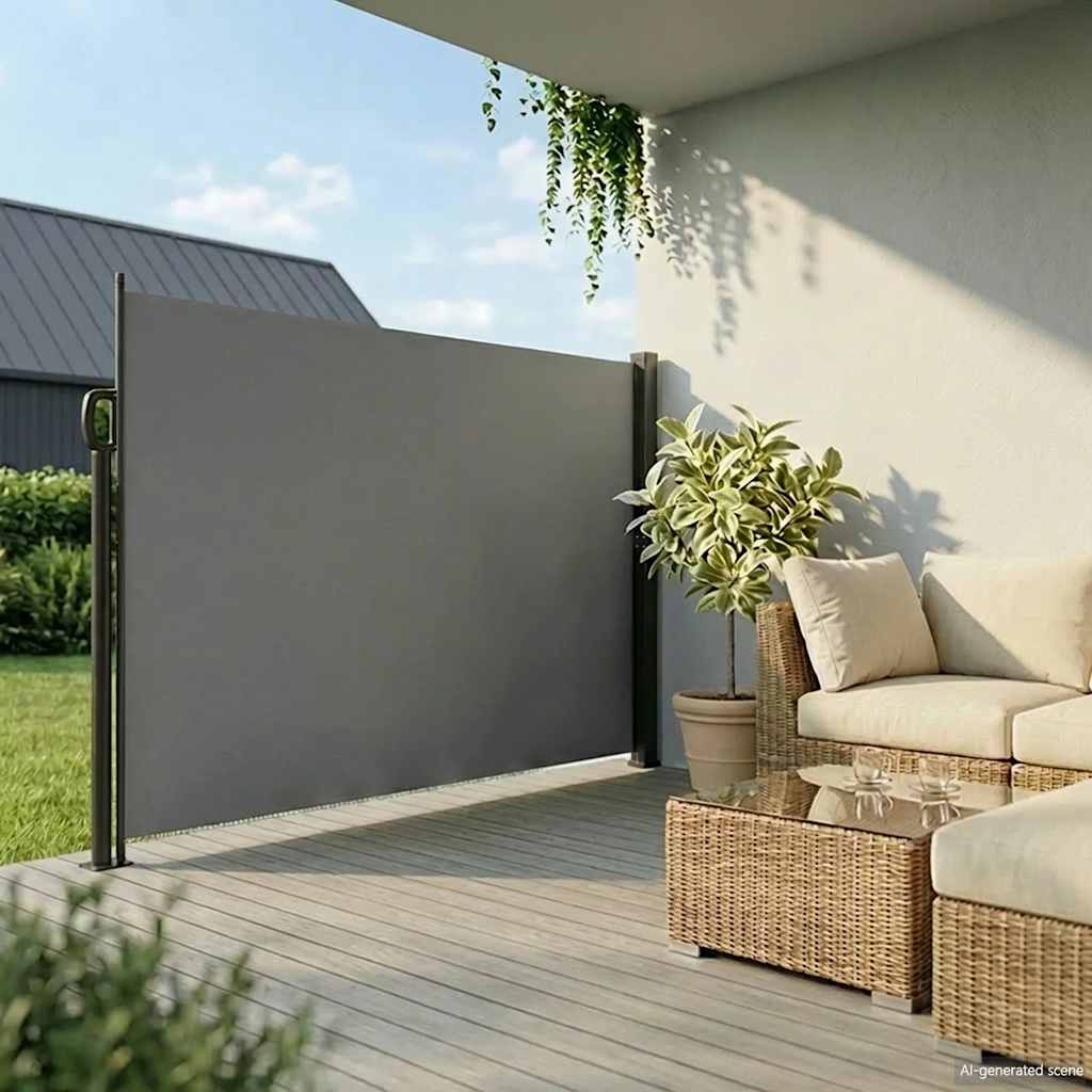 Vidaxx ausziehbarer Windschutz 200x500 cm Anthrazit