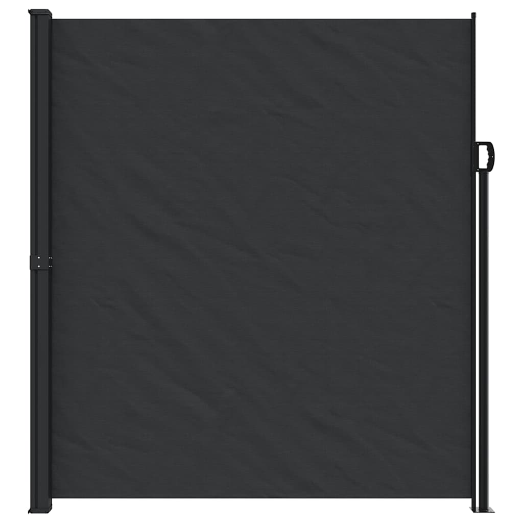 Vidaxx ausziehbarer Windschutz 220x500 cm schwarz