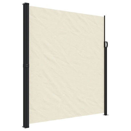 Vidaxx ausziehbarer Windschutz 220x500 cm cremefarben