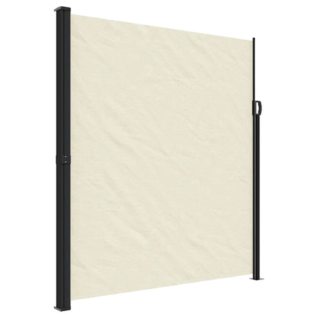 Vidaxx ausziehbarer Windschutz 220x500 cm cremefarben
