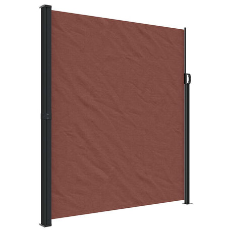 VidaXL Ausziehbarer Windschutz 220x500 cm braun