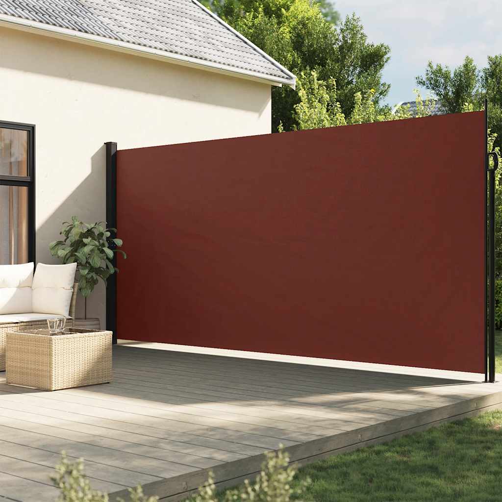 Vidaxx ausziehbarer Windschutz 220x500 cm braun