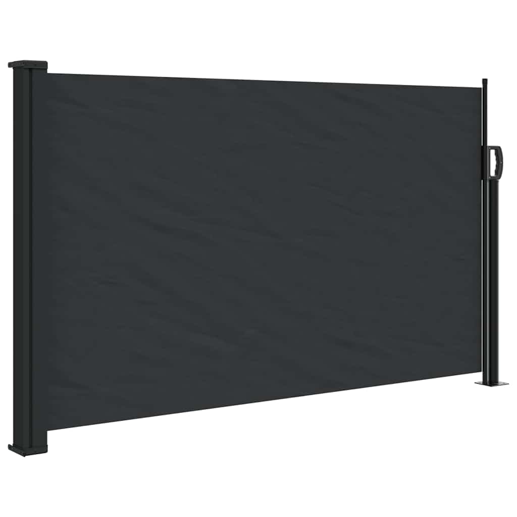 Vidaxx ausziehbarer Windschutz 120x600 cm schwarz