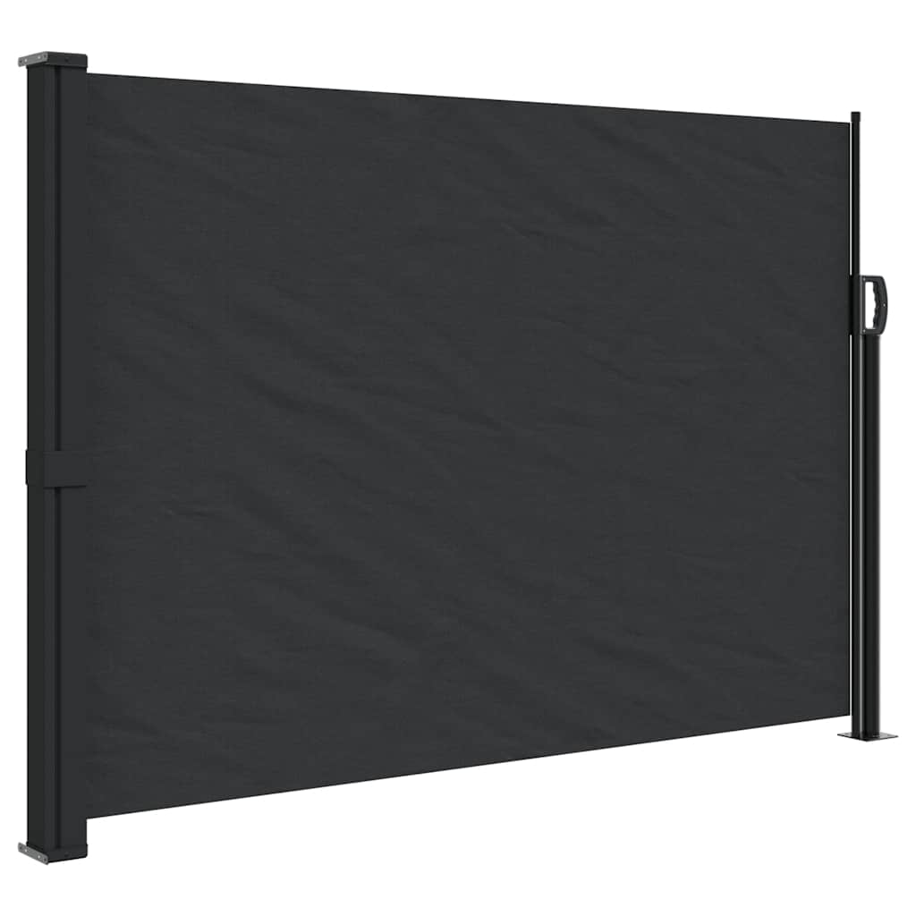 Vidaxx ausziehbarer Windschutz 140x600 cm schwarz