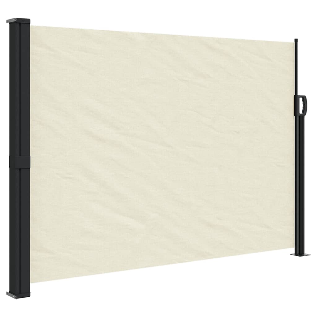 Vidaxx ausziehbarer Windschutz 140x600 cm creme