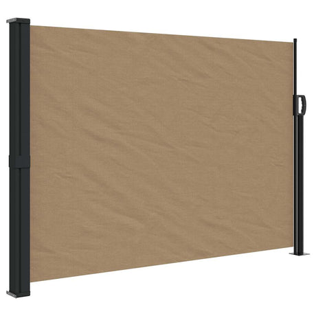 Vidaxx ausziehbarer Windschutz 140x600 cm Taupe