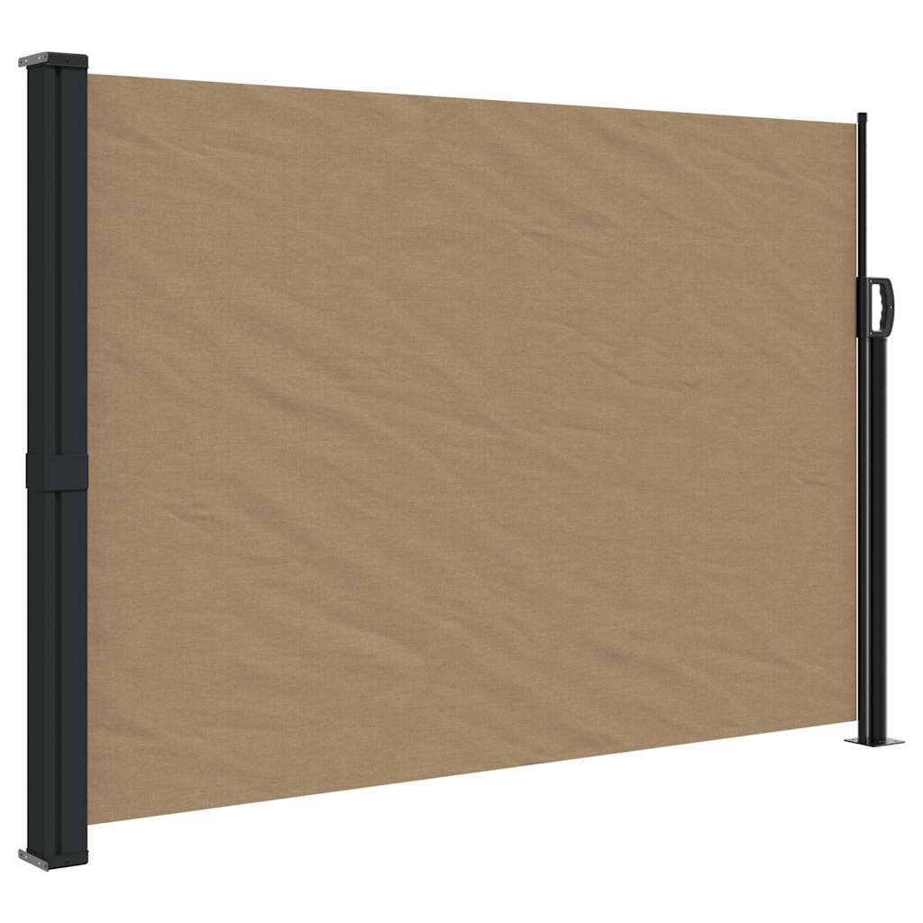Vidaxx ausziehbarer Windschutz 140x600 cm Taupe