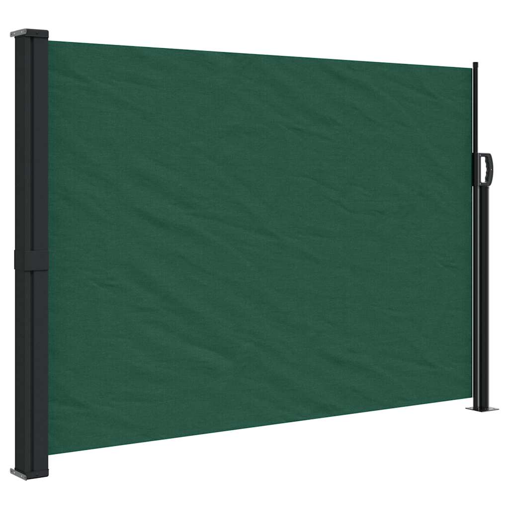 Vidaxx ausziehbarer Gartenschirm 140x600 cm dunkelgrün