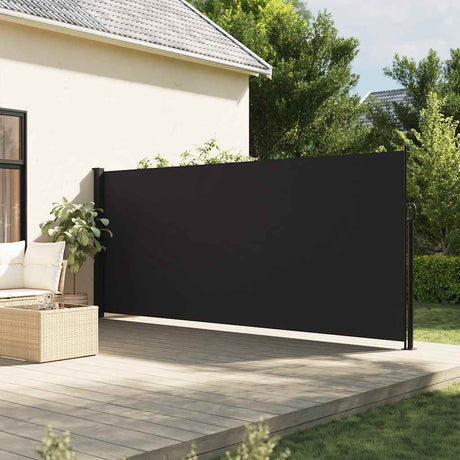 Vidaxx ausziehbarer Windschutz 160x600 cm schwarz