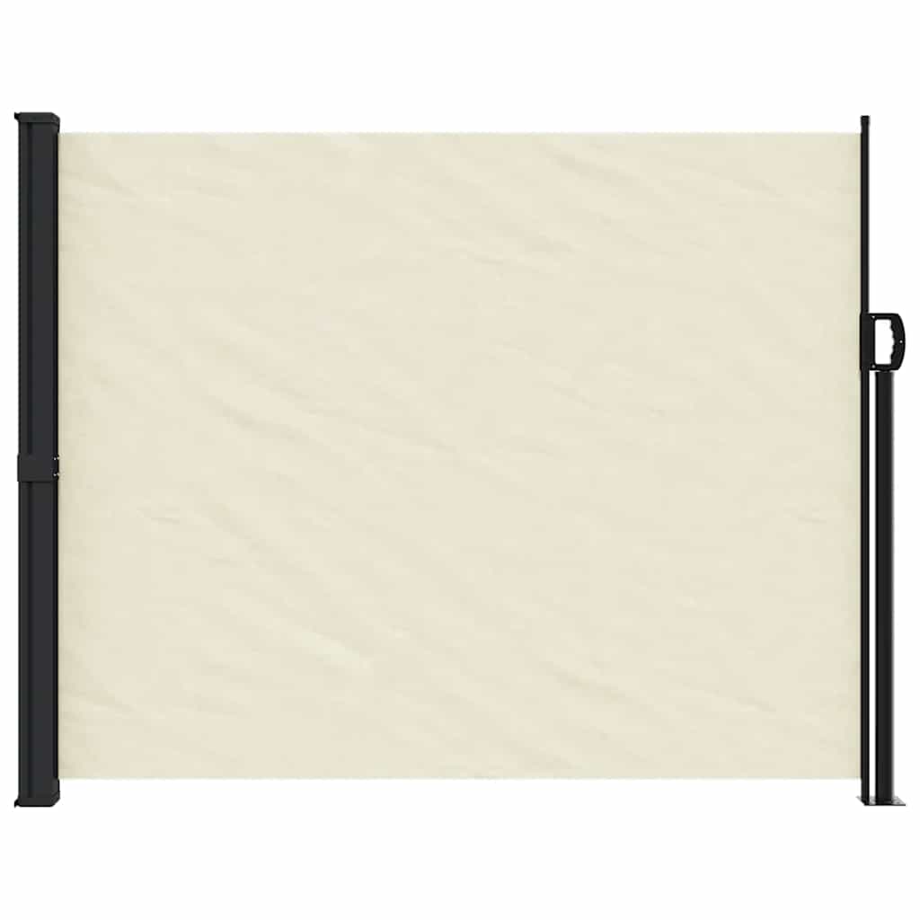 Vidaxx ausziehbarer Windschutz 160x600 cm cremefarben