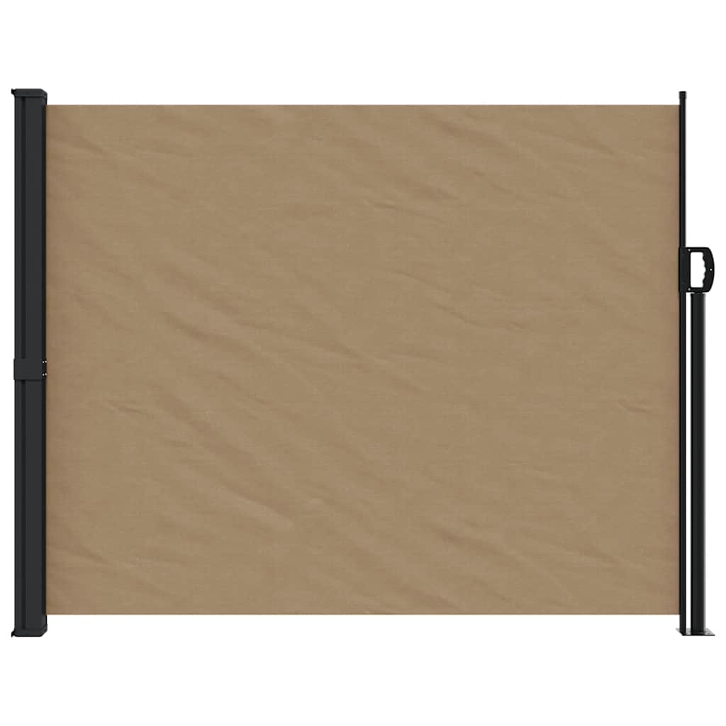 Vidaxx ausziehbarer Windschutz 160x600 cm Taupe