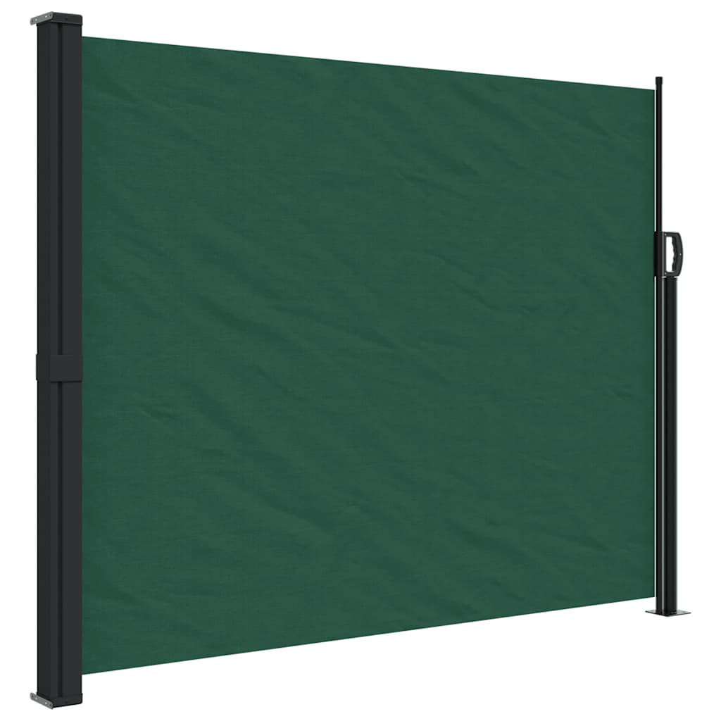Vidaxx ausziehbarer Windschutz 160x600 cm dunkelgrün