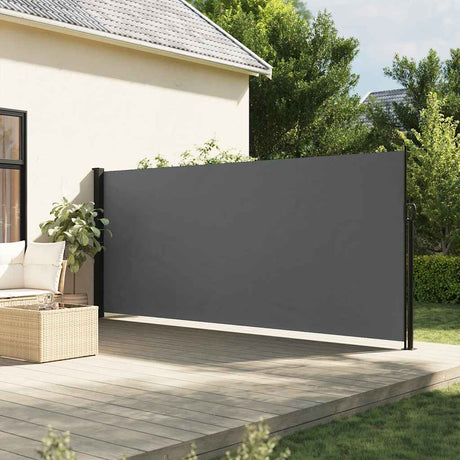 Vidaxx ausziehbarer Windschutz 160x600 cm Anthrazit