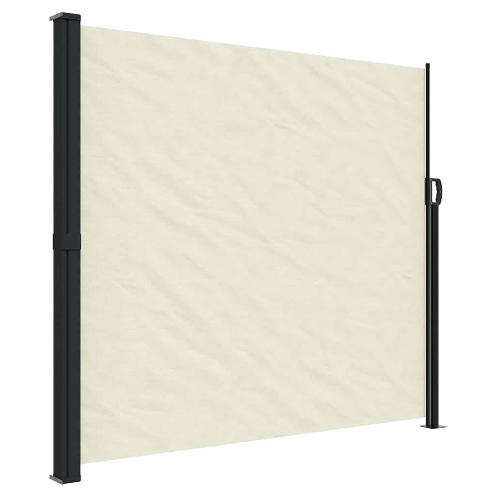 Vidaxx ausziehbarer Windschutz 180x600 cm cremefarben