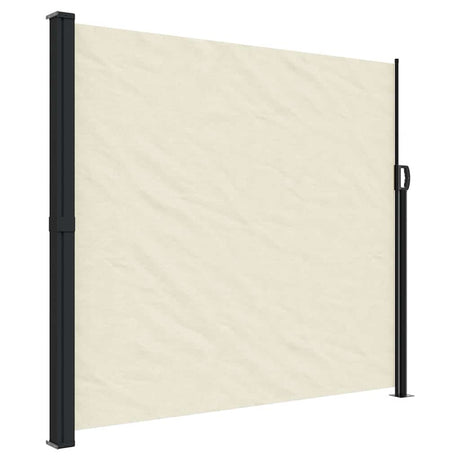 Vidaxx ausziehbarer Windschutz 180x600 cm cremefarben