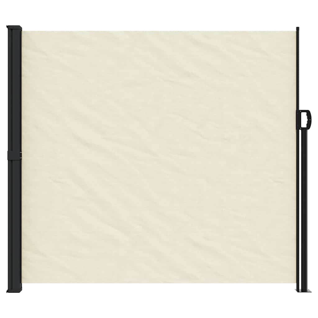 Vidaxx ausziehbarer Windschutz 180x600 cm cremefarben