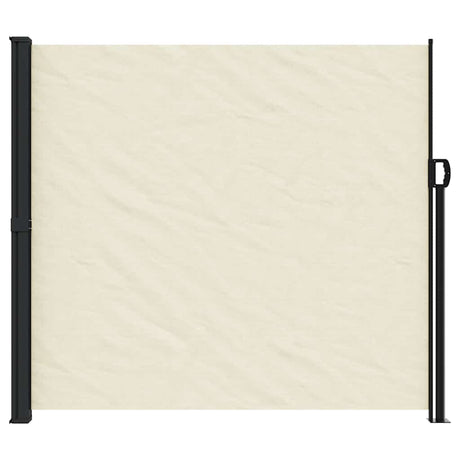 Vidaxx ausziehbarer Windschutz 180x600 cm cremefarben