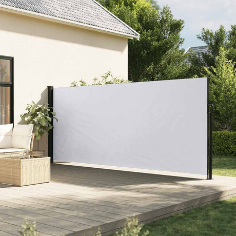 Vidaxx ausziehbarer Windschutz 180x600 cm weiß