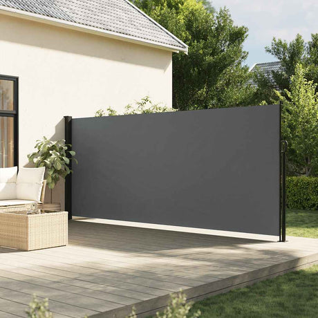 Vidaxx ausziehbarer Windschutz 180x600 cm Anthrazit