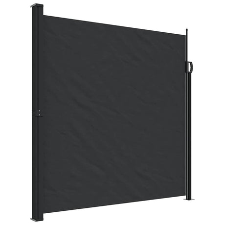 Vidaxx ausziehbarer Windschutz 200x600 cm schwarz