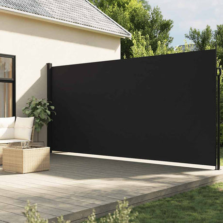 Vidaxx ausziehbarer Windschutz 200x600 cm schwarz