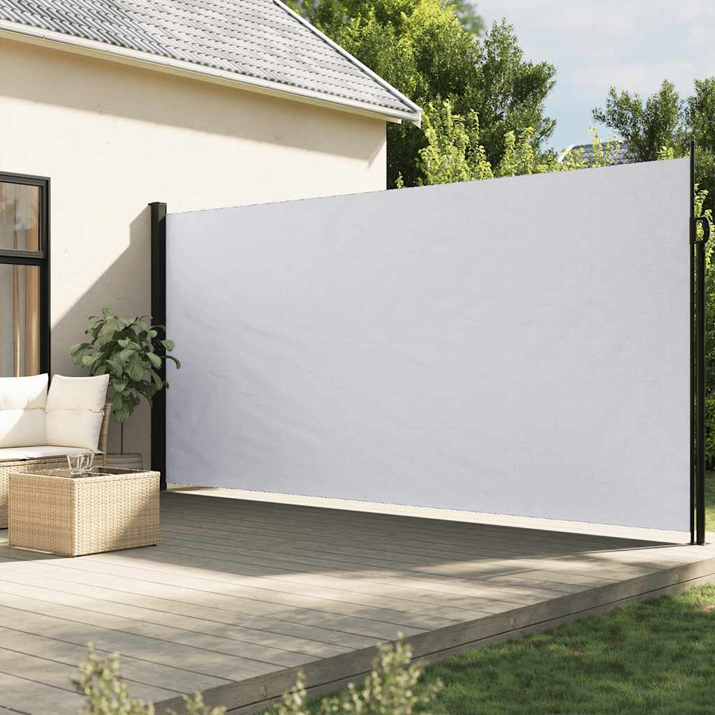 Vidaxx ausziehbarer Windschutz 200x600 cm weiß